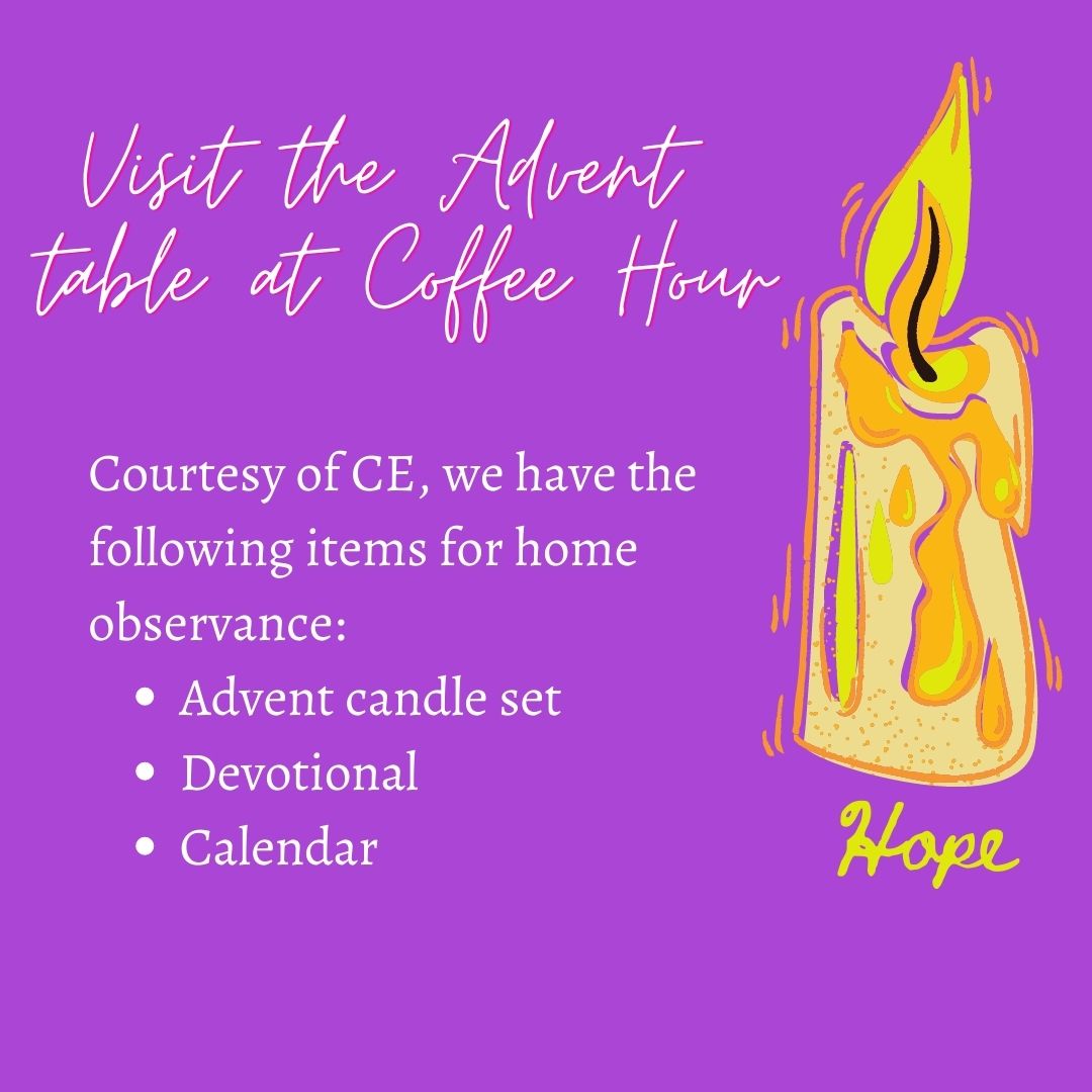 Visit the Advent table